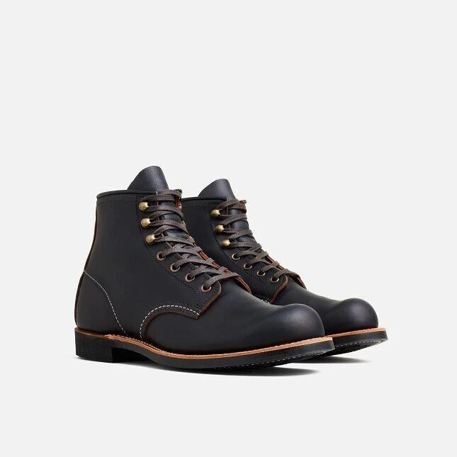 Red Wing Red Wing Heritage Blacksmith 3345 Men Black Leather Round Toe 6-Inch Ankle Boots 1