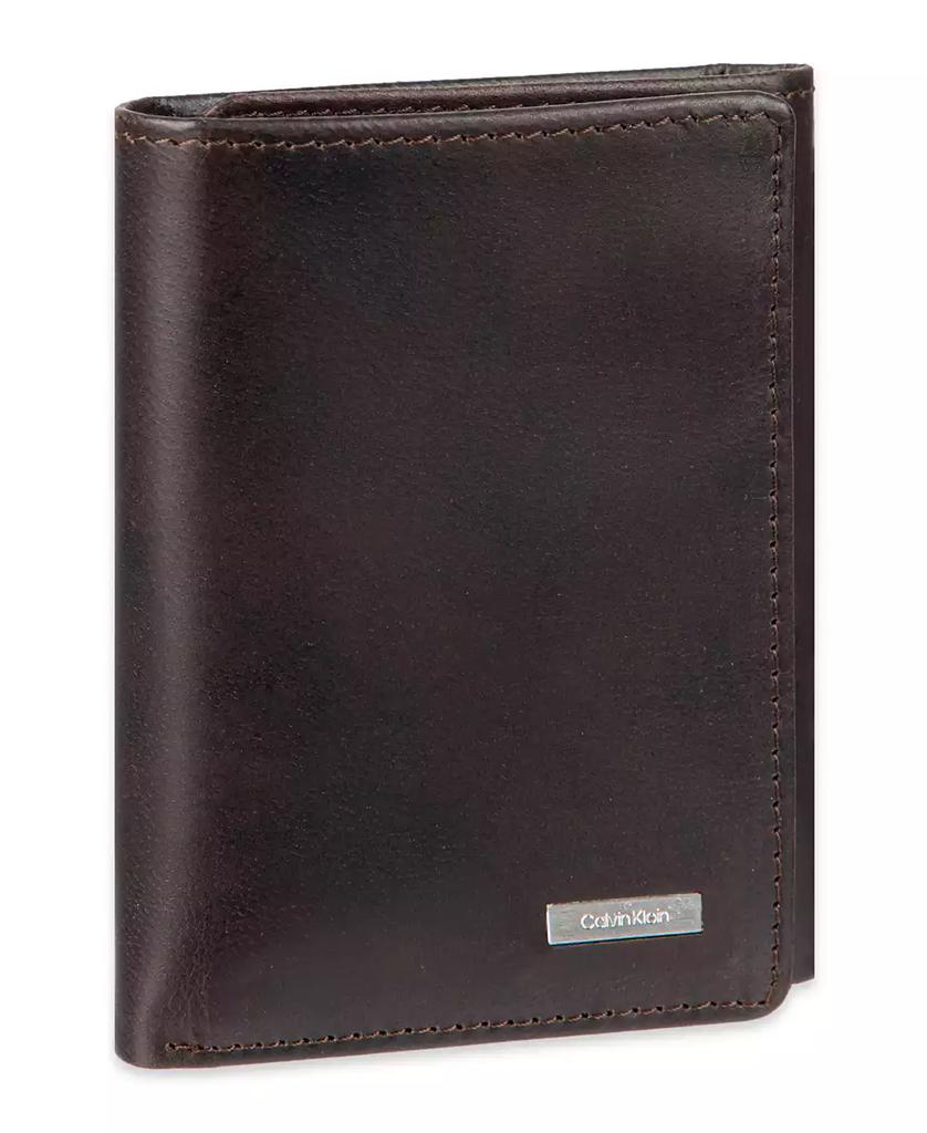 Calvin Klein Men's RFID Two Tone Arcadia Leather Trifold Wallet