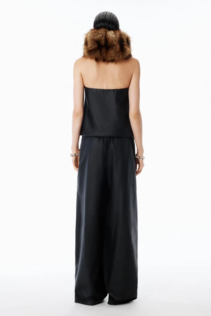 Alexander Wang Track Pant Paper in Leather Mid-Rise 5