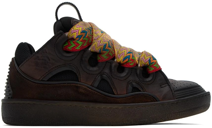 Lanvin Brown Curb Sneakers 1