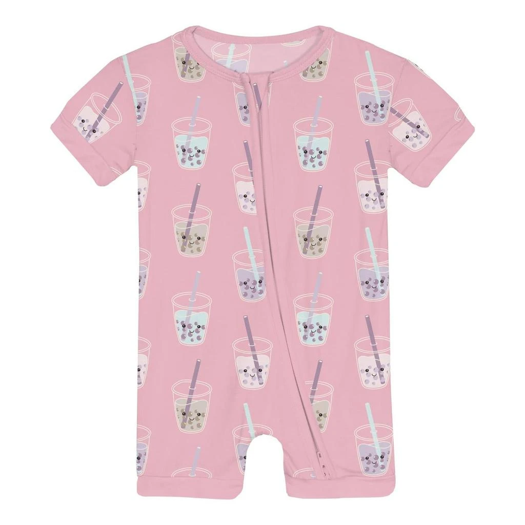 KICKEE Kickee - Infant 
Toddler Gril
s Shorty Sleeper With Zipper