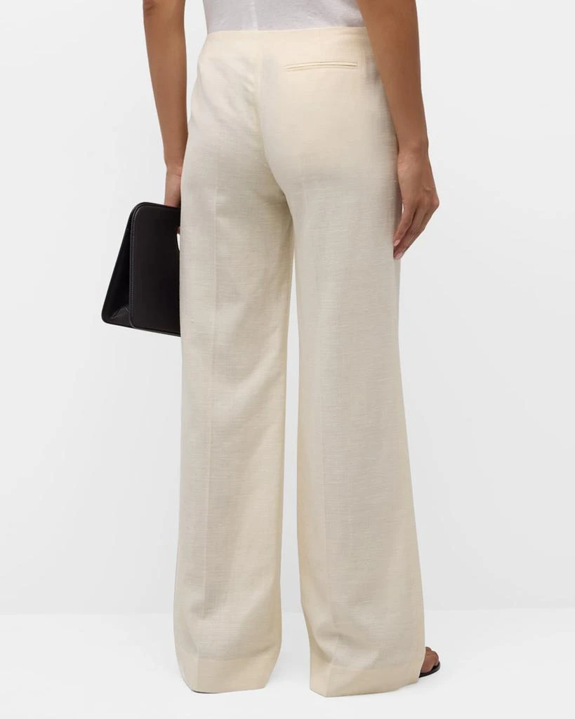 The Row Foulard Wide-Leg Linen Pants 6