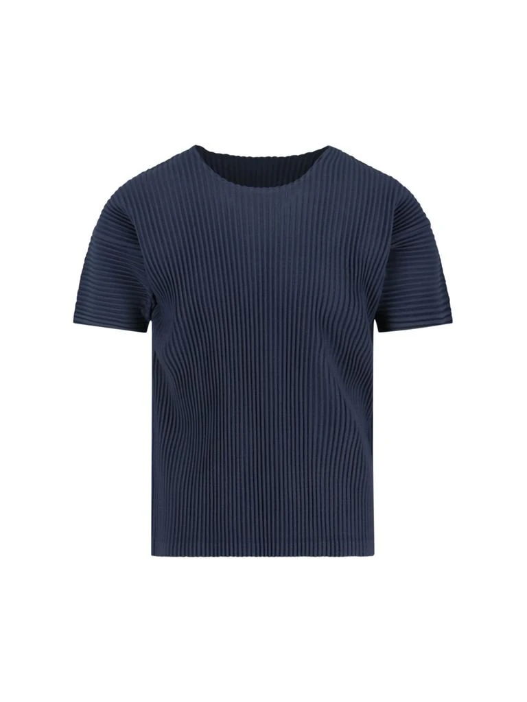 Homme Plissé Issey Miyake Homme Plissé Issey Miyake Pleated Crewneck T-Shirt 1