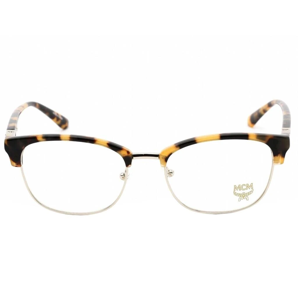 MCM MCM Unisex Eyeglasses - Vintage Havana/Gold Rectangular Metal Frame | MCM2718 212 2