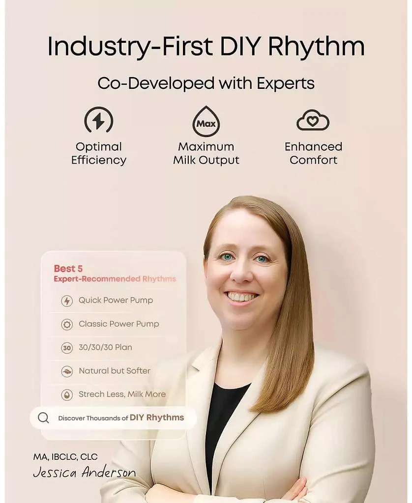 eufy Baby Heated Breast Pump E20, Hands Free In Bra, HeatFlow Tech, 3 Heat Levels, App Control, Hospital Grade, Leakproof, Quiet 3