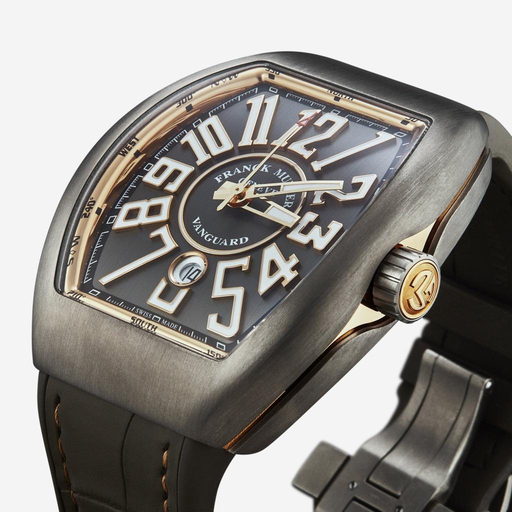 Franck Muller Franck Muller Vanguard Grey Dial Automatic Men's Watch 45SCBLKBLKGRY-1