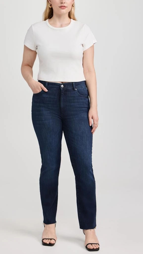 DL1961 Halle Straight: High Rise Instasculpt Jeans 7