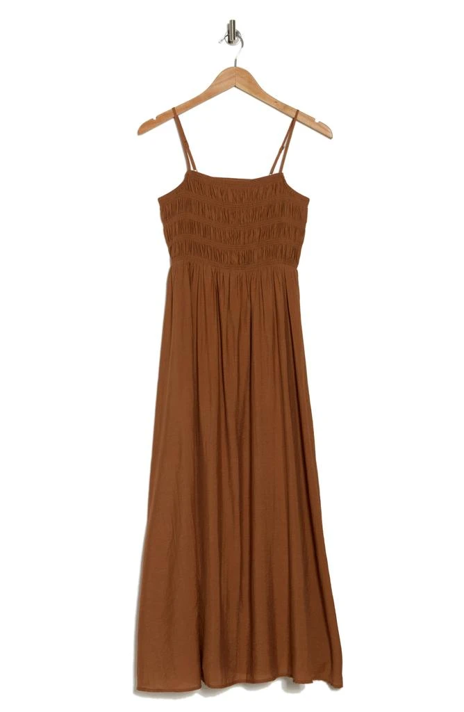 Blu Pepper Shirred Tie-Back Maxi Dress 3