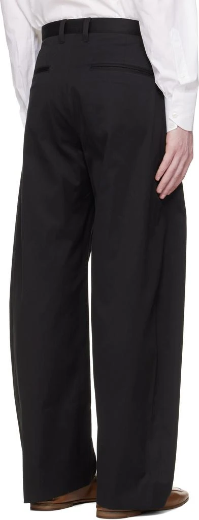 stein Black Cotton Satin Round Trousers 3