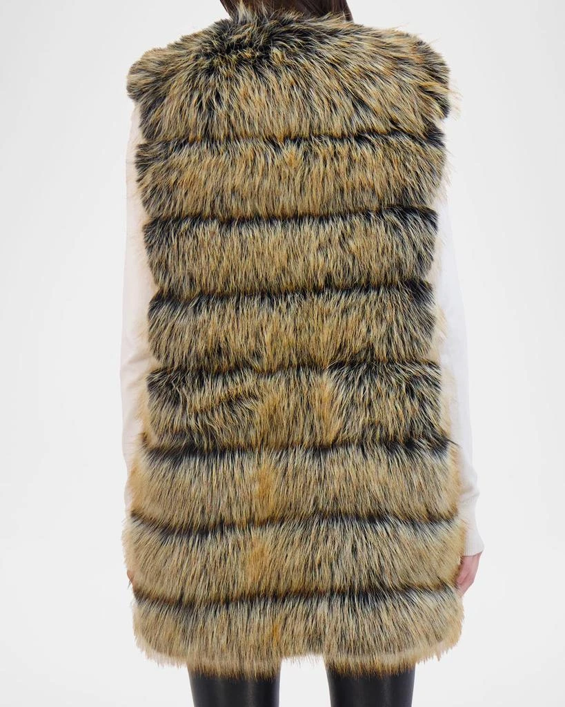 Theia Fox-Like Faux Fur Vest 5