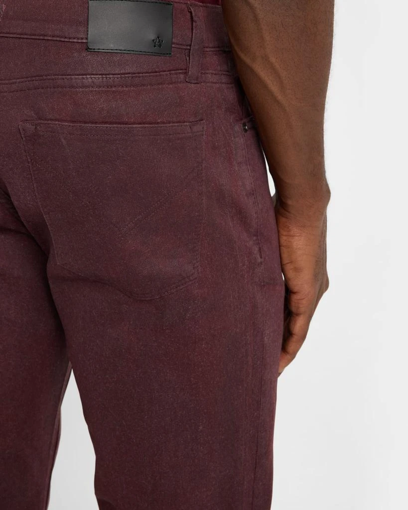 John Varvatos Men's Slim-Fit Coated Denim Jeans 5