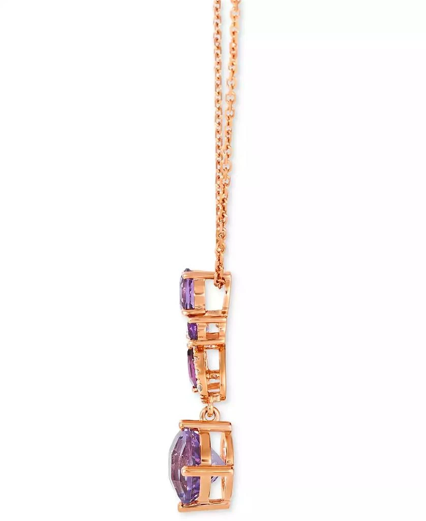 Le Vian Multi-Gemstone (2-1/3 ct. t.w.) 
Nude Diamond (1/10 ct. t.w.) Swirl Pendant Necklace in 14k Rose Gold, 17" + 2" extender 2
