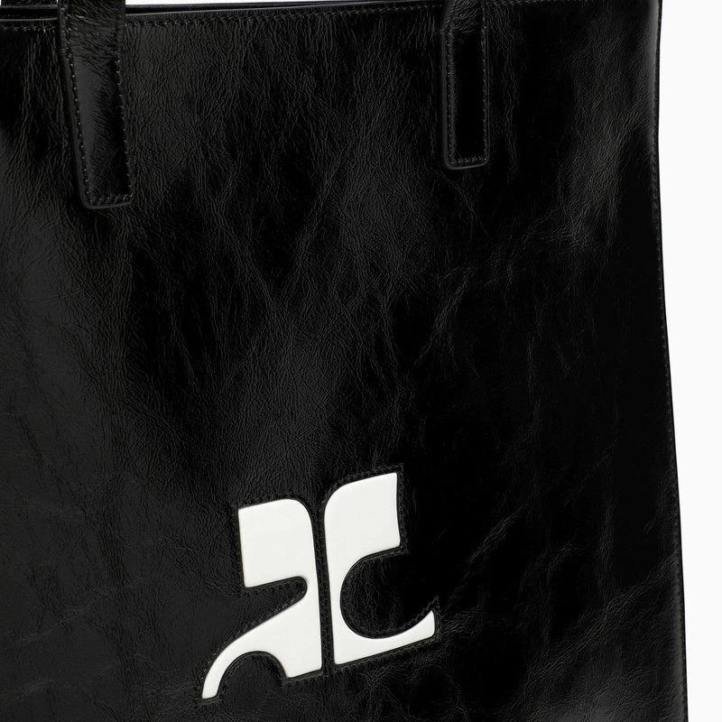COURREGÈS BLACK HERITAGE TOTE BAG 5