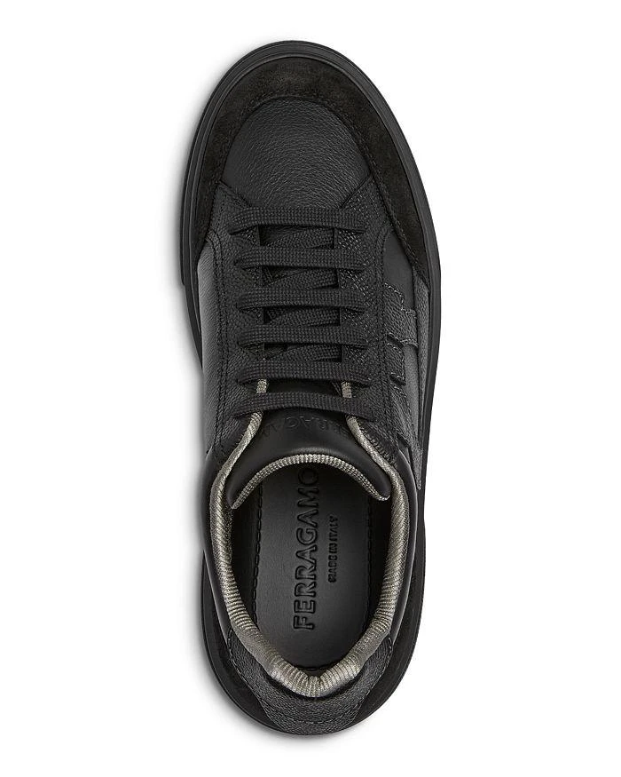 Salvatore Ferragamo Men's Cassina Leather & Suede Low Top Sneakers 2