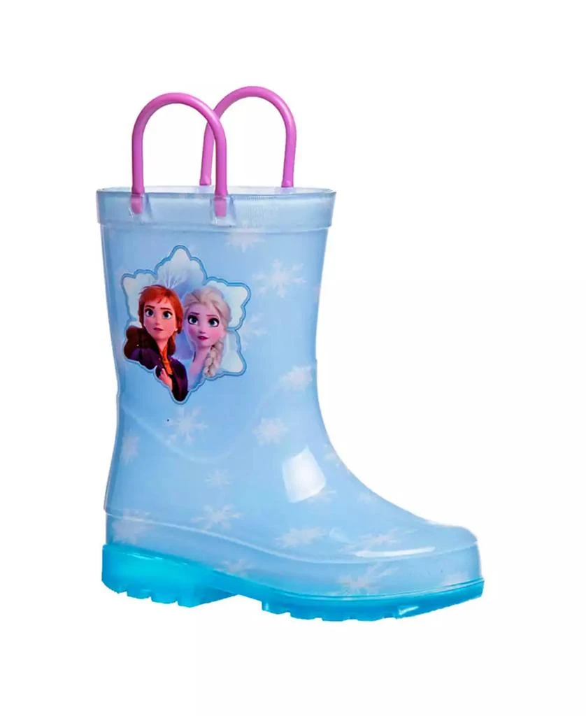Disney Toddler Girls Frozen Anna and Elsa Dual Sizes Rain Boots 1