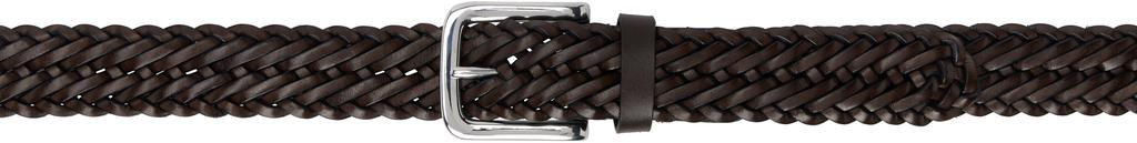 Andersons Brown Narrow Woven Leather Casual Belt