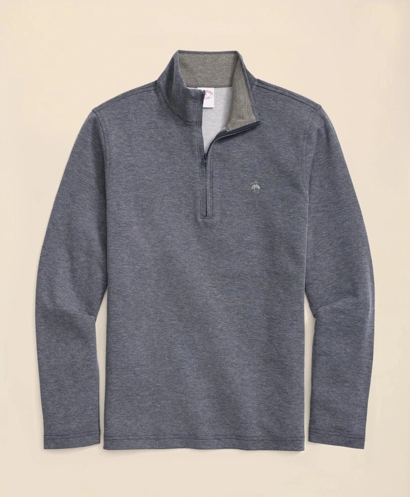 Brooks Brothers Cotton Blend Pique Quarter-Zip
