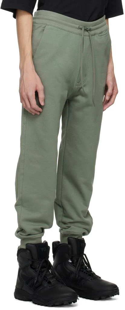 Y-3 Green Cuffed Sweatpants 2