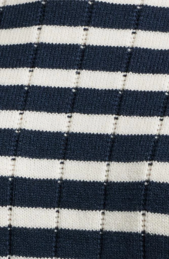 Caslon Stripe Crewneck Rib Sweater 6