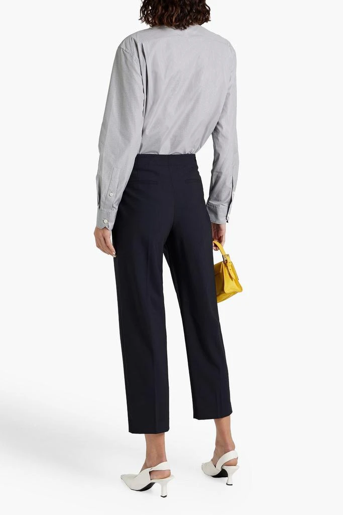 THEORY PROJECT Striped cotton-blend poplin shirt 3