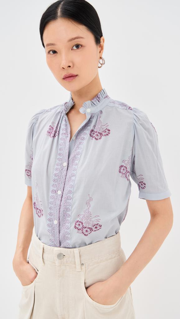 Alix of Bohemia Winn Pansy Sky Shirt