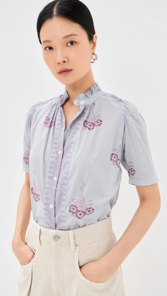 Alix of Bohemia Winn Pansy Sky Shirt 1
