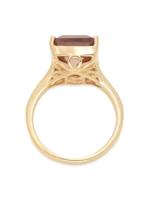 Effy 14K Yellow Gold, 0.08 TCW Diamond & Ametrine Cocktail Ring 3