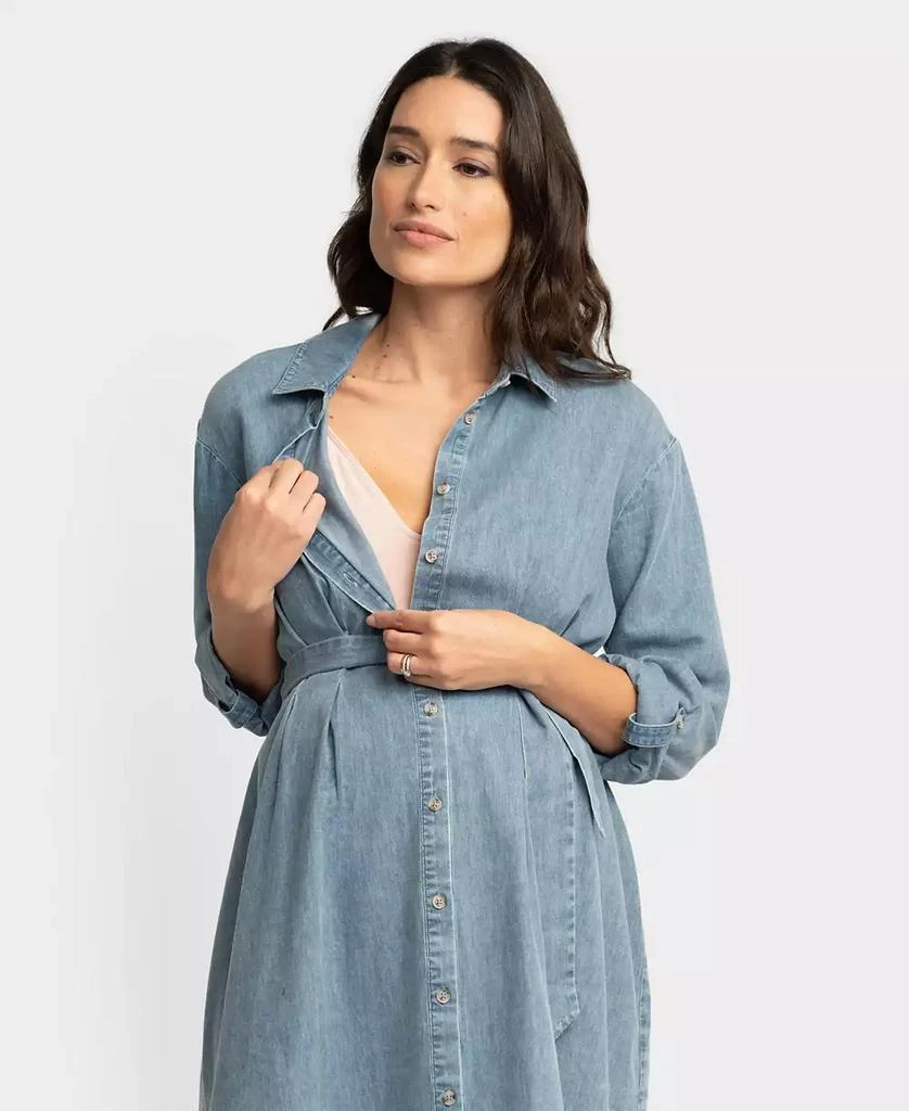 Seraphine Women's Maternity Chambray Dress 5