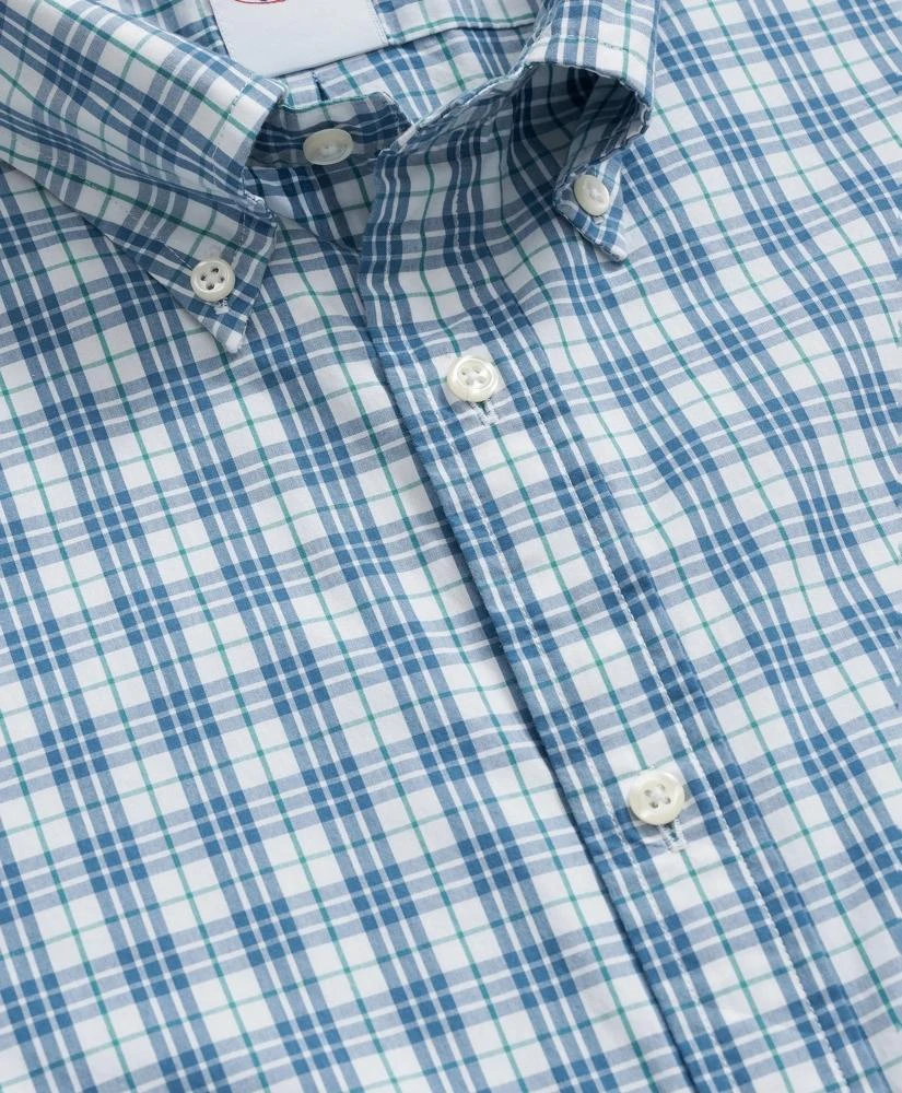 Brooks Brothers Friday Shirt, Poplin Short-Sleeve Tattersall 2