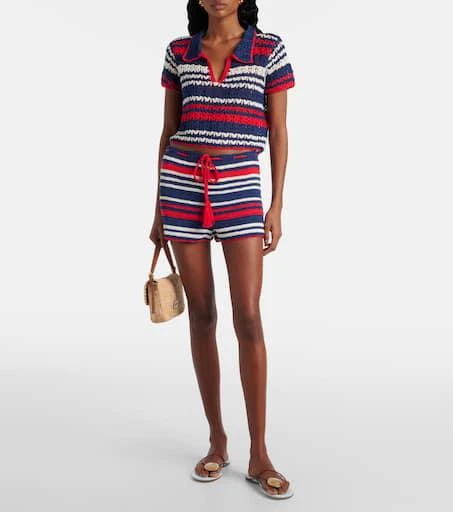 ANNA KOSTUROVA Crochet cotton shorts 2