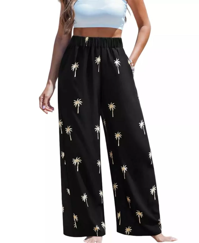 Cupshe Women
s Late Night Call Tropical Pants
