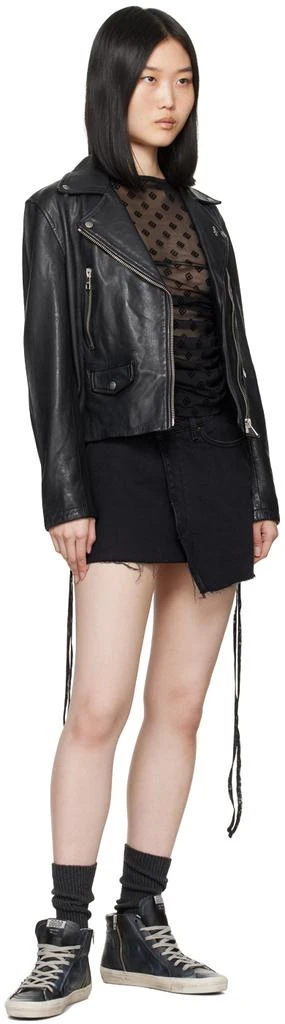 Ksubi Black Amplify Leather Jacket 4