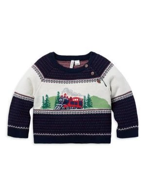 Janie and Jack Baby Boy
s Fair Isle Train Sweater