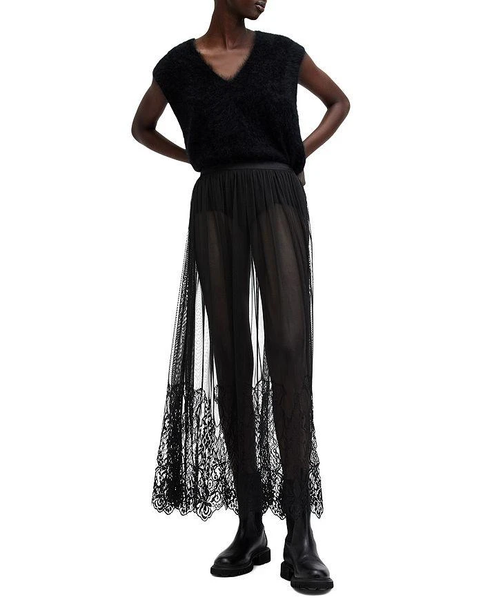ALL SAINTS Ariella Lace Skirt 8