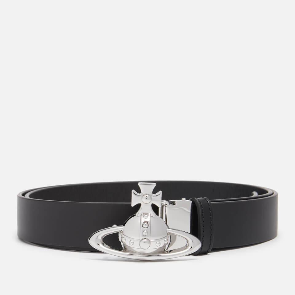 Vivienne Westwood Vivienne Westwood Orb Buckle Palladio Leather Belt