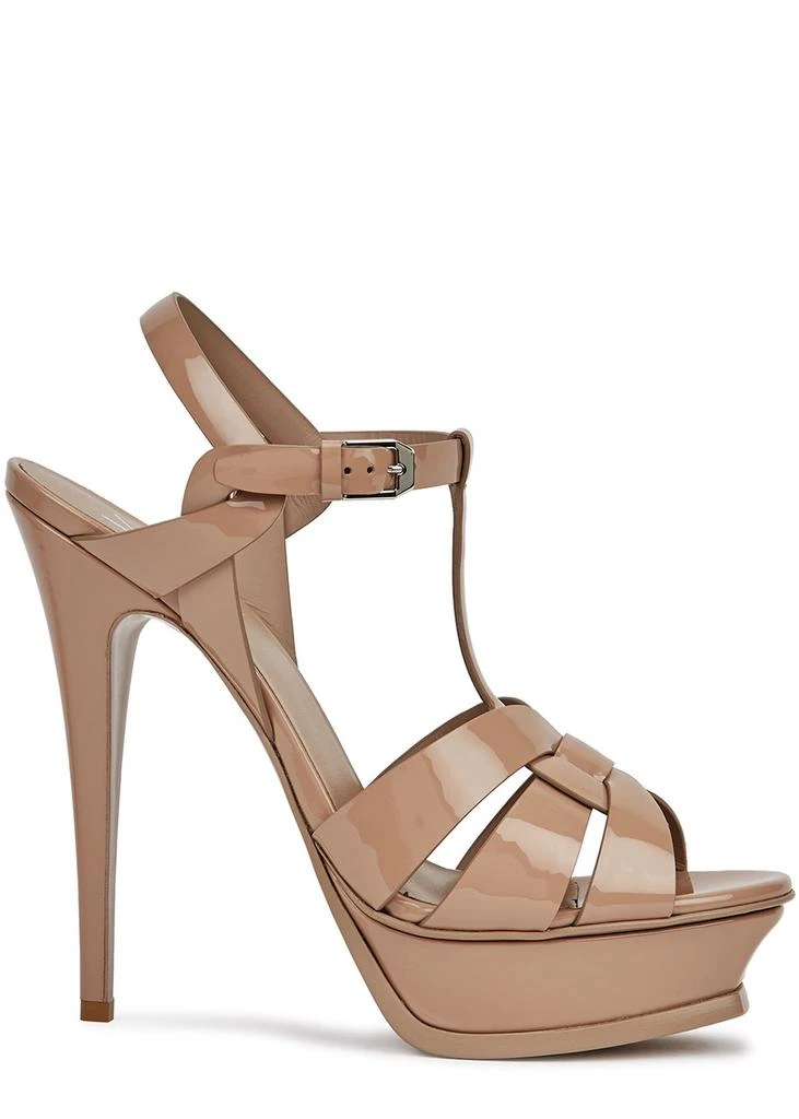 Yves Saint Laurent Tribute 100 leather platform sandals 1