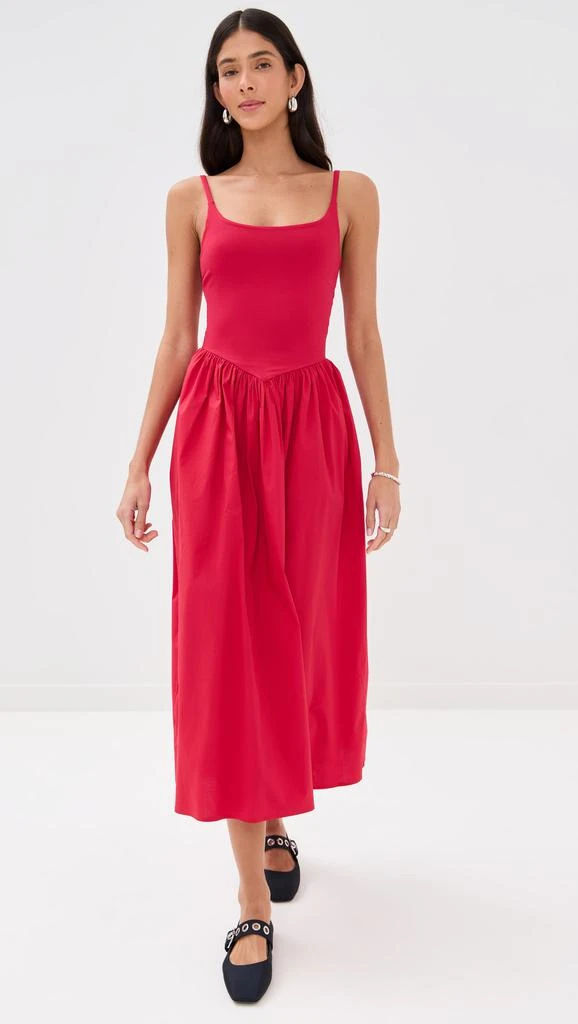 LE BOP Alix Mixed Fabric Tank Dress 4