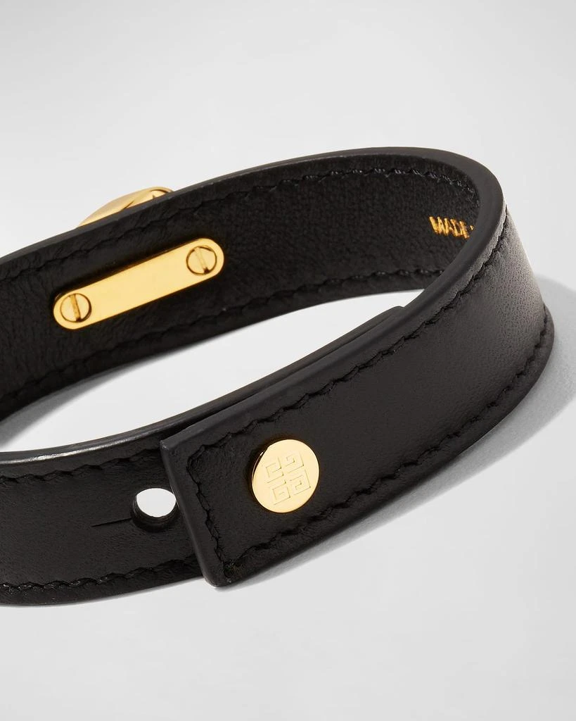 Givenchy Men's G-Chain Golden Leather Bracelet 4
