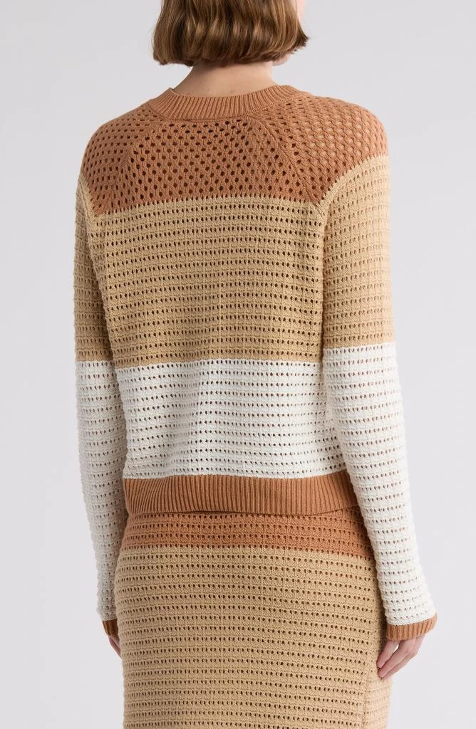 RACHEL Rachel Roy Colorblock Open Knit Sweater 2
