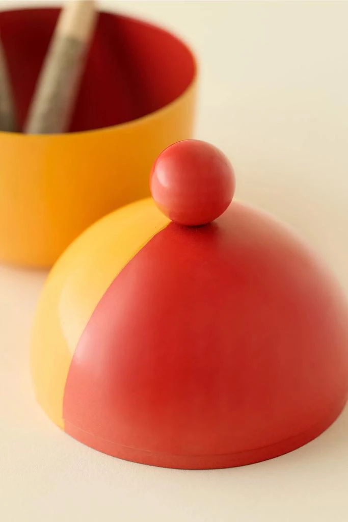 Urban Outfitters Painted Colorblock Iron Stash Box 3