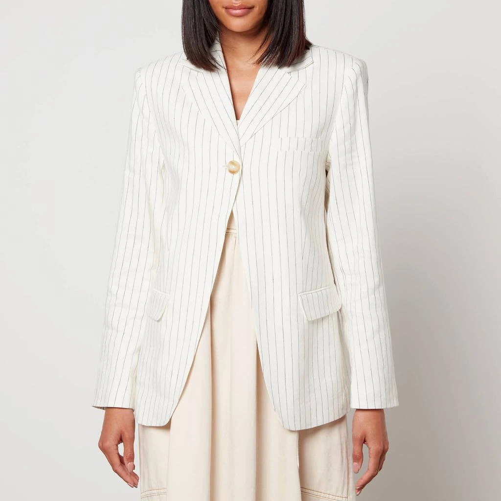 Aligne Aligne Harrison Linen-Blend Pinstripe Blazer 1