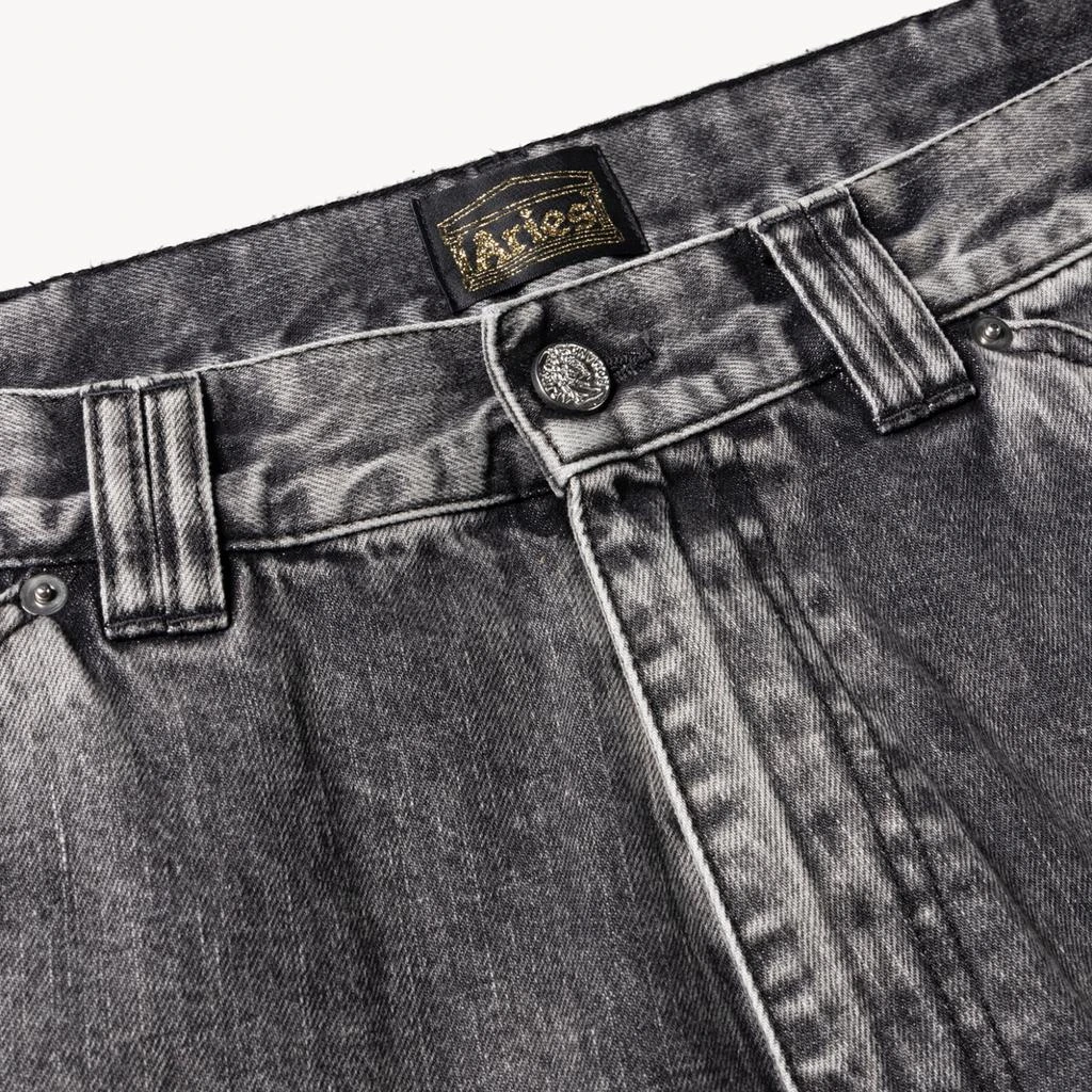 Aries Men's Acid-Wash Denim Carpenter Jeans 3