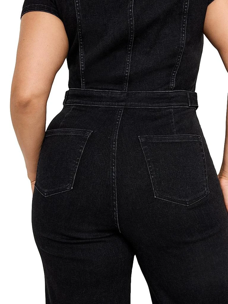 Good American Fit For Success Denim Jumpsuit 9