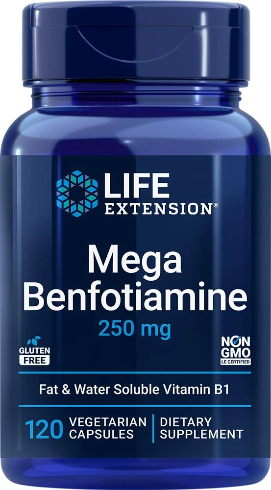 Life Extension Life Extension Mega Benfotiamine, 120 vegetarian - 250 mg (250 mg, 120 vegetarian capsules) 1