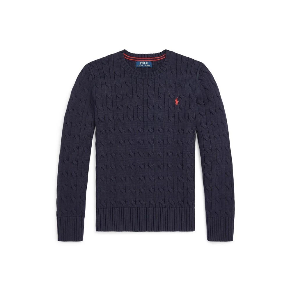 Polo Ralph Lauren Big Boys Cable- Knit Crewneck Sweater 1