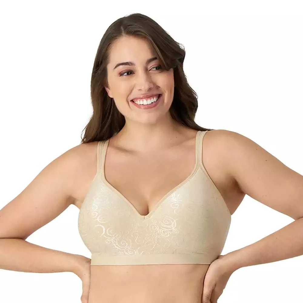 Bali Women's Comfort Revolution Shaping Wireless Smoothing Bra 3463 1