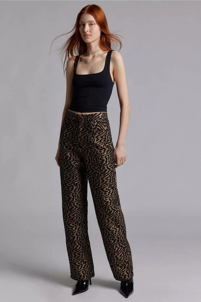 Ghospell Ghospell Phoebe Abstract Jacquard Straight Pant 1