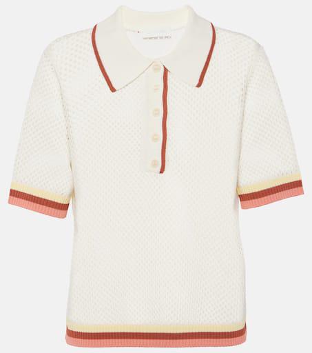 Golden open-knit polo shirt – On Sale Now with Up to 50% Off