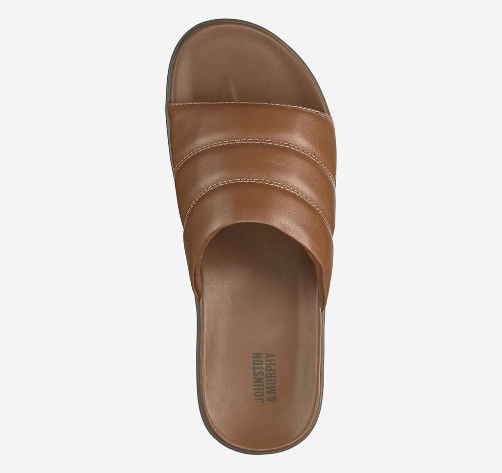 Johnston & Murphy Men's Branson Slide In Tan Full Grain