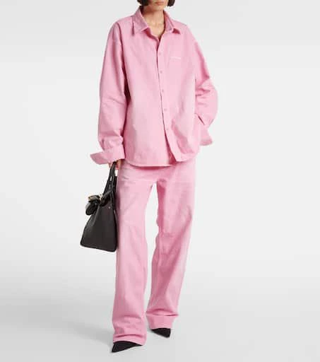 Balenciaga High-rise wide-leg jeans 2